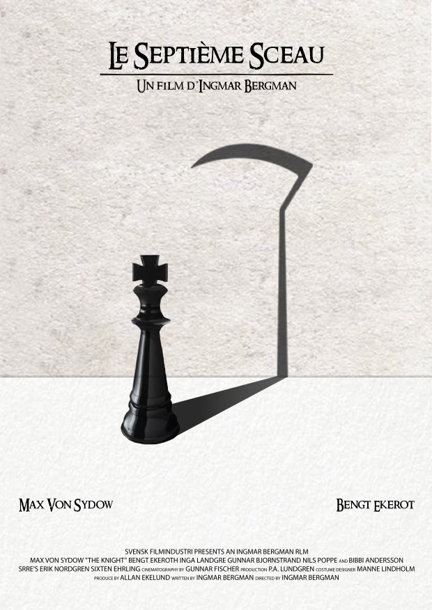 Affiche Film Septième Sceau 